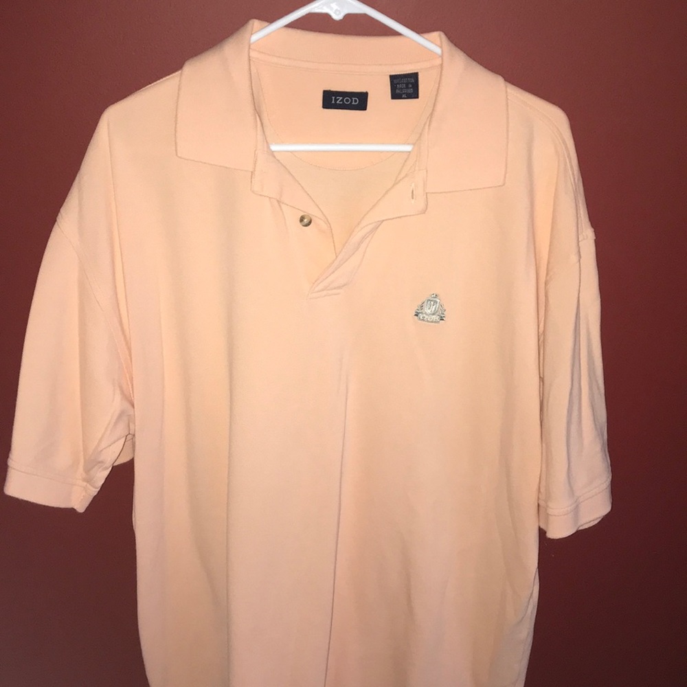 IZOD pink collared shirt